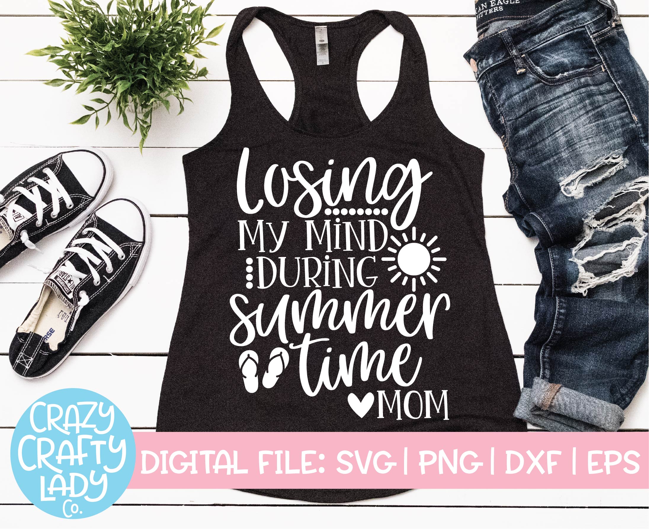 Download Losing My Mind During Summertime Svg Cut File Crazy Crafty Lady Co