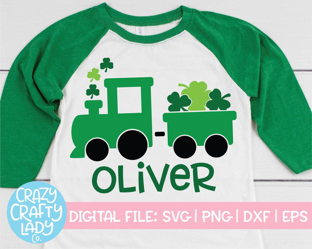 Download St Patrick S Day Train Svg Cut File Crazy Crafty Lady Co