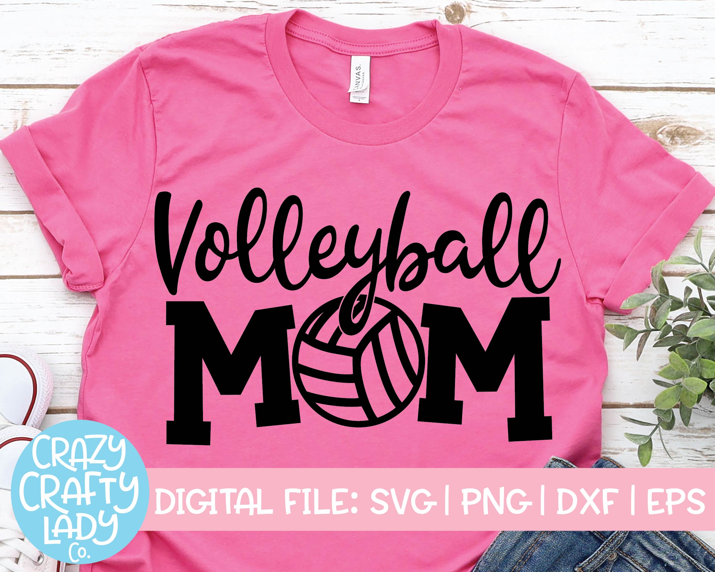 Download Volleyball Mom Svg Cut File Crazy Crafty Lady Co