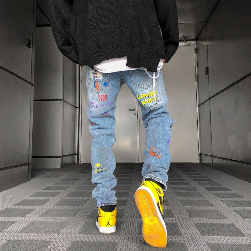 graffiti skinny jeans Cheap Sell - OFF 69%