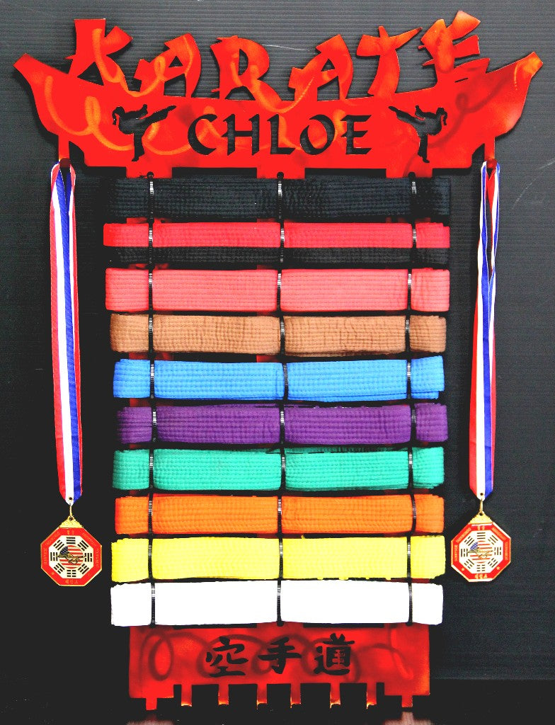 2020's Top Karate Belt Display | Martial Arts Belt Rack | Taekwondo Be ...