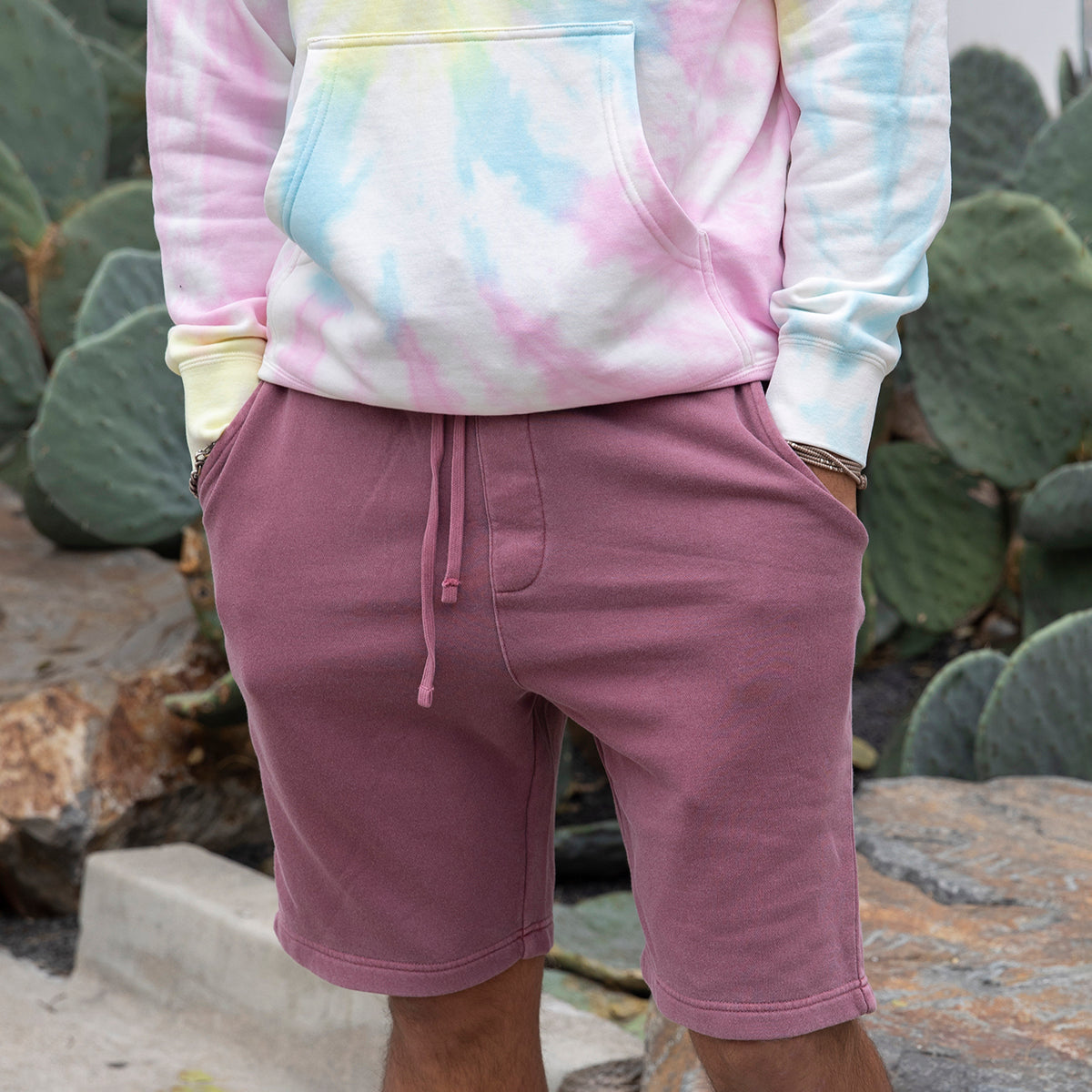 PIGMENT DYE SWEAT SHORTS 23ss | www.michaelfulcherstudios.com