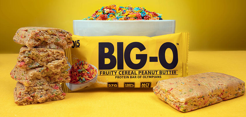 O15 Nutrition Big O Bar Fruity Cereal Banner