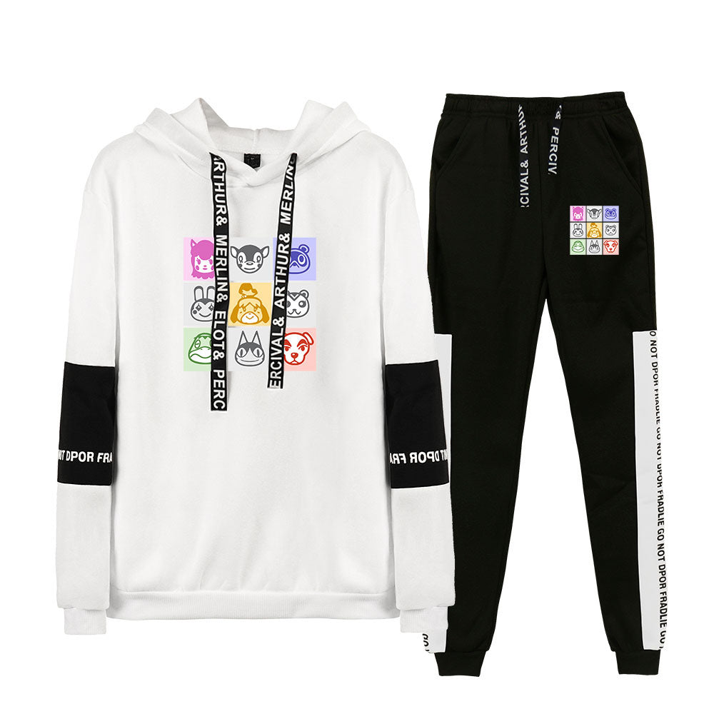 Animal Crossing Hoodie And Jogger Pants Suit Unisex Comfy Sweatsuit Sgoodgoods - roblox zero two pants