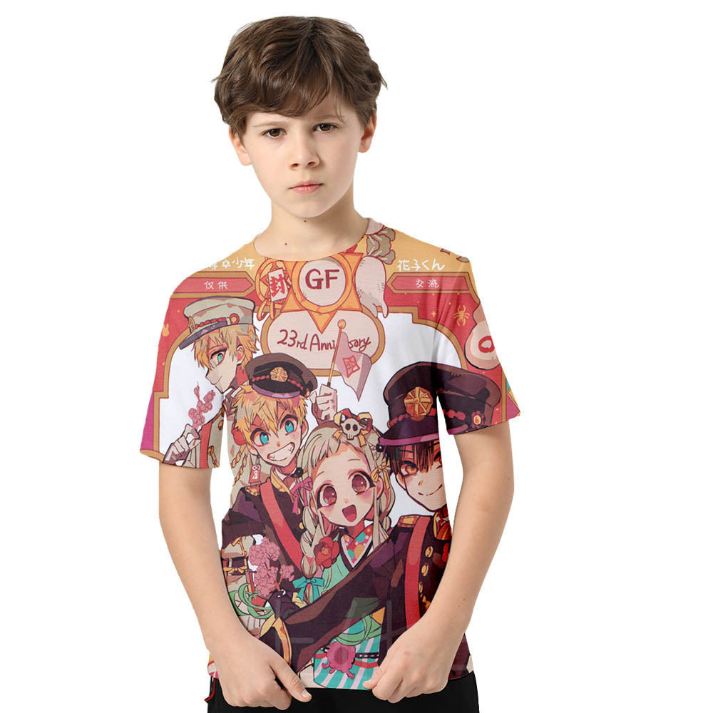 Anime Toilet Bound Hanako Kun 3d Printed Kids Youth Unisex Short Sleev Sgoodgoods - anime bag t shirt roblox
