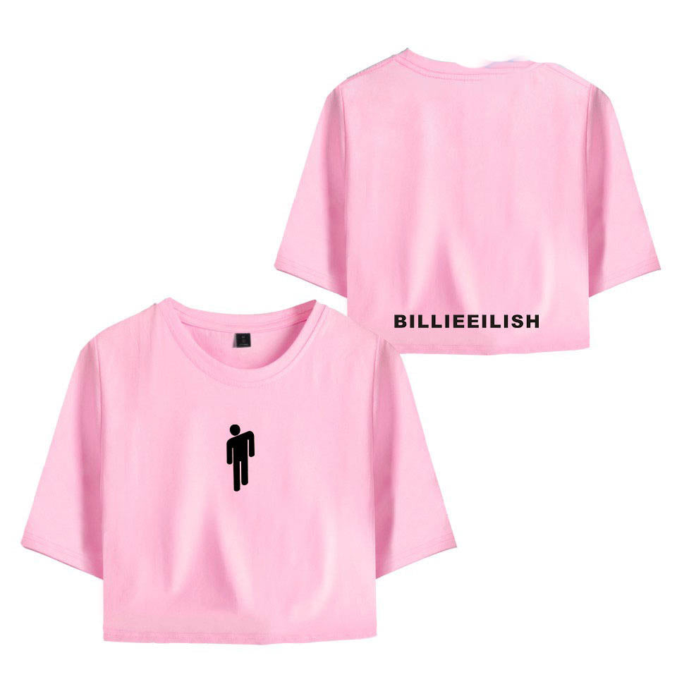 Billie Eilish Girls Women Crop Top Shirt Sgoodgoods - crop top girl t shirt roblox