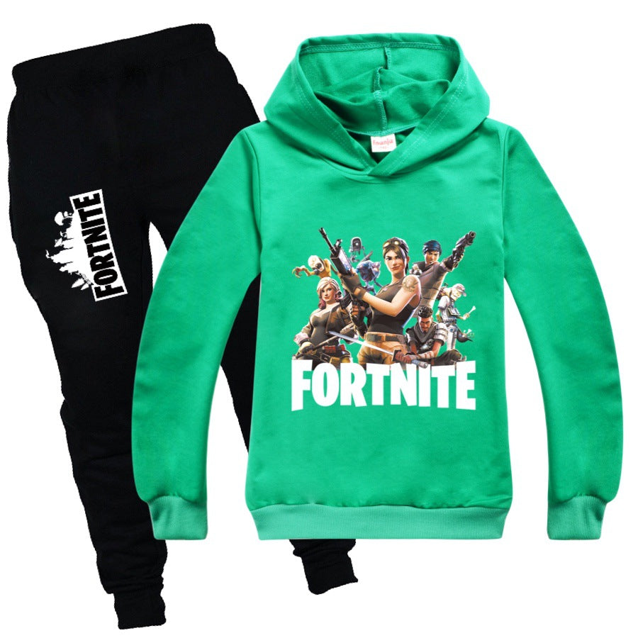 Fortnite Kids Hoodie and Sweatpants Suit Unisex Girls Boys Comfy Sweat ...