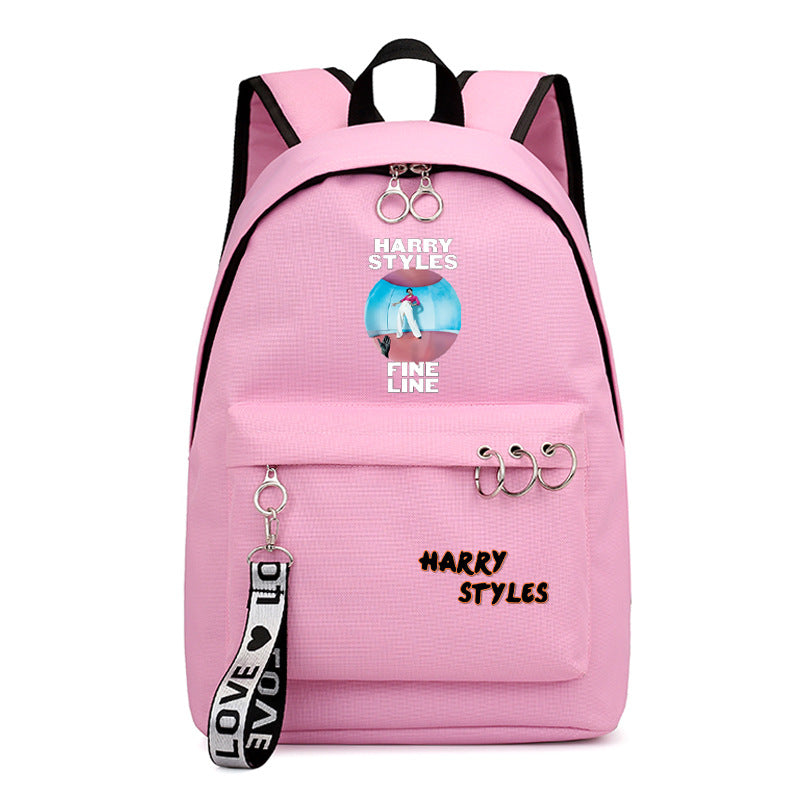 Harry Styles Fine Line Backpack With Chain Decor Unisex Fashion School ...