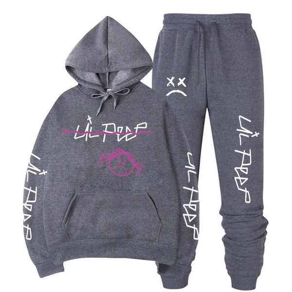 lil peep hoodie and sweatpants set