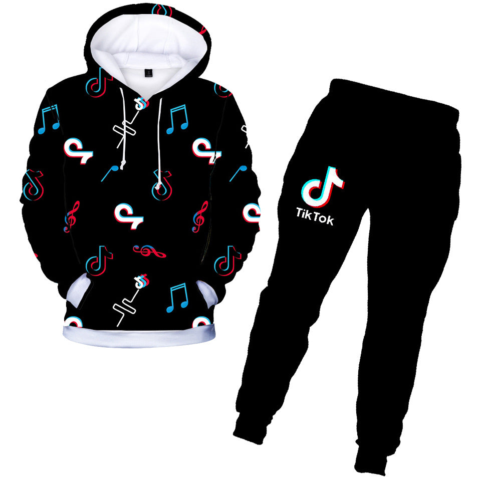 Popular Tik Tok Sweatsuit 2 Pieces Hoodie And Jogger Pants Set For 2 1 Sgoodgoods - roblox tik tok pants