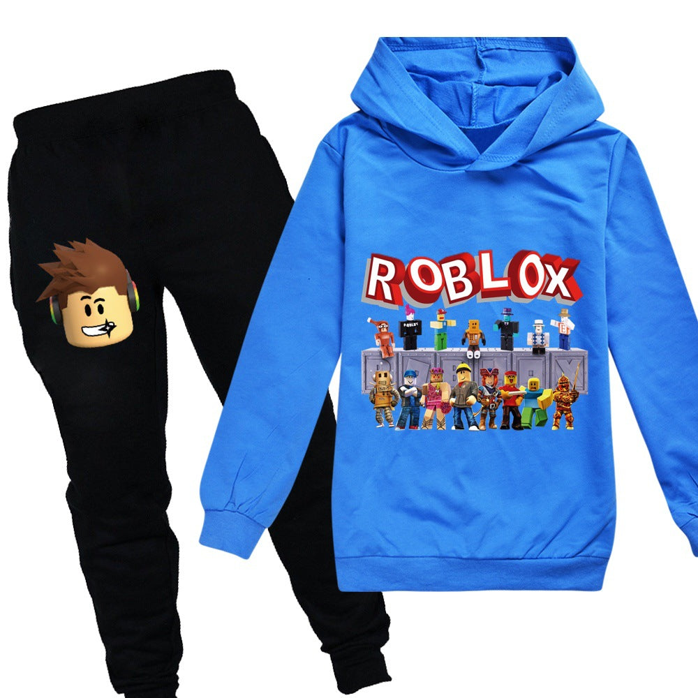 Roblox Kids 2 Pieces Hoodie And Sweatpants Suit Girls Boys Casual Swea Sgoodgoods - grey suit 2 roblox