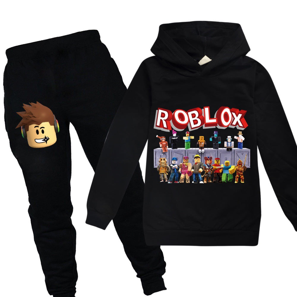 Roblox Kids 2 Pieces Hoodie And Sweatpants Suit Girls Boys Casual Swea Sgoodgoods - cardi b roblox outfit