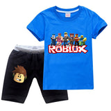 Roblox Kids 2 Pieces Sweatsuit Summer T Shirt And Shorts Cotton Suit Sgoodgoods - alan walker t shirts roblox