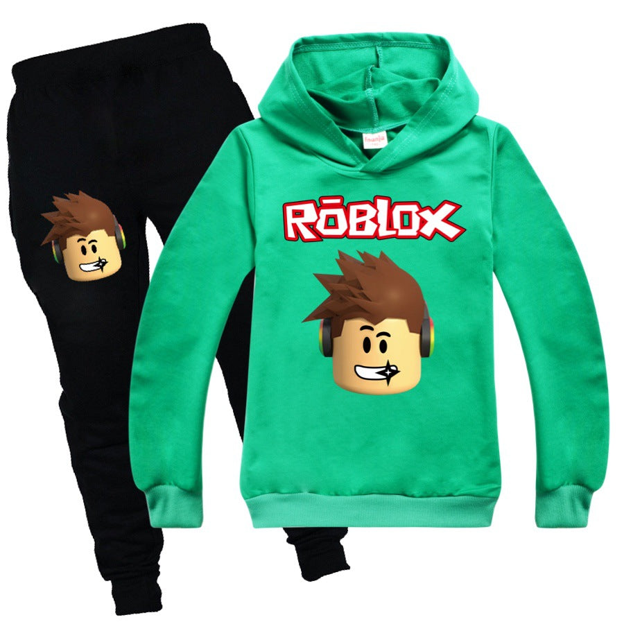 Roblox Kids Hoodie And Sweatpants Suit Comfy Casual Girls Boys Sweatsu Sgoodgoods - black sweatpants roblox