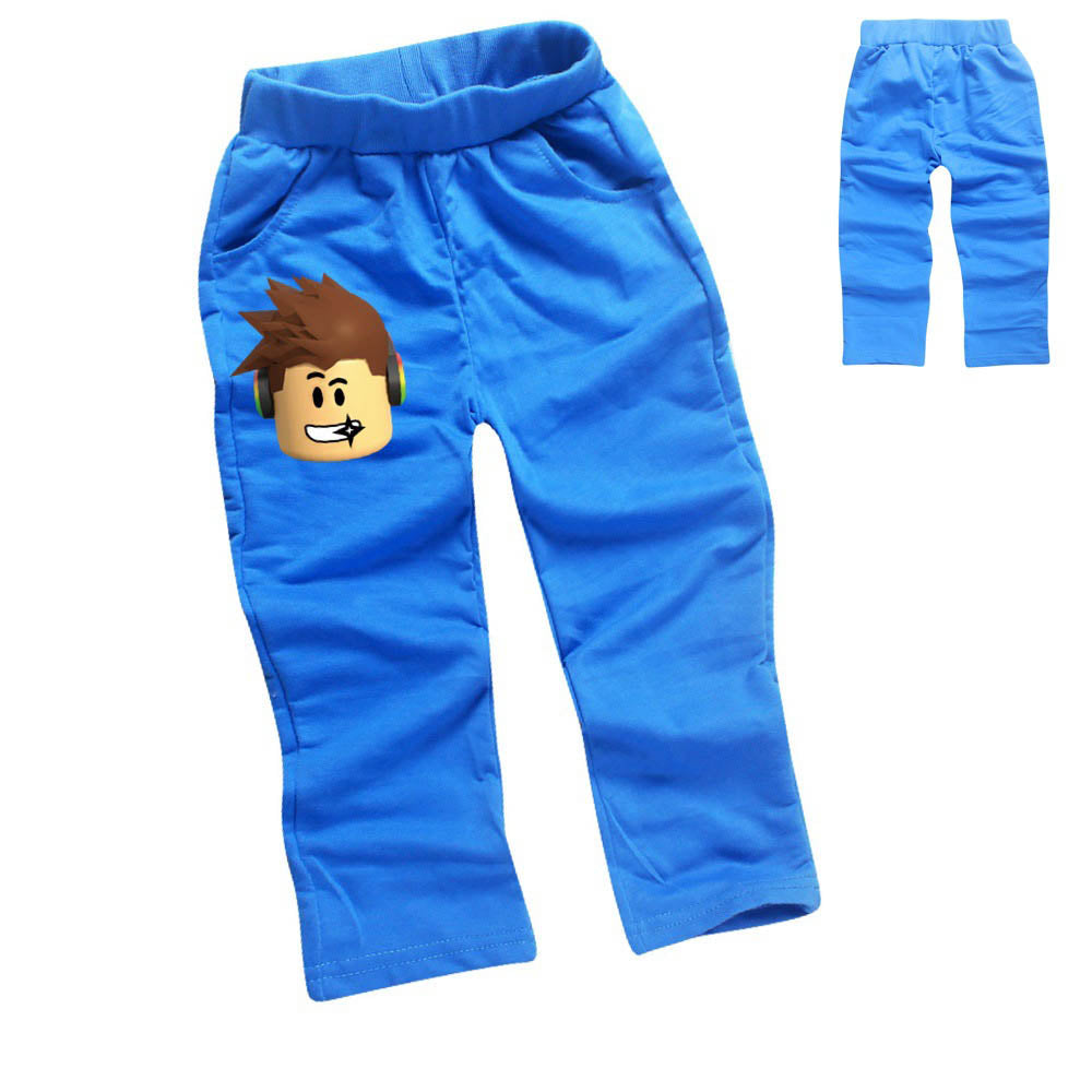 Roblox Kids Sweatpant Girls Boys Cotton Jogger Pants Sgoodgoods - roblox girl pants blue