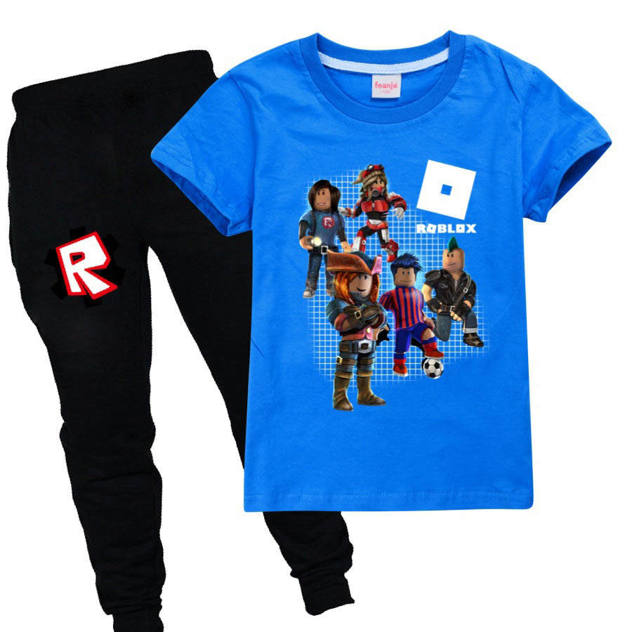 Roblox Kids T Shirt And Sweatpants Suit For Girls And Boys Sgoodgoods - blue tuxedo roblox t shirt