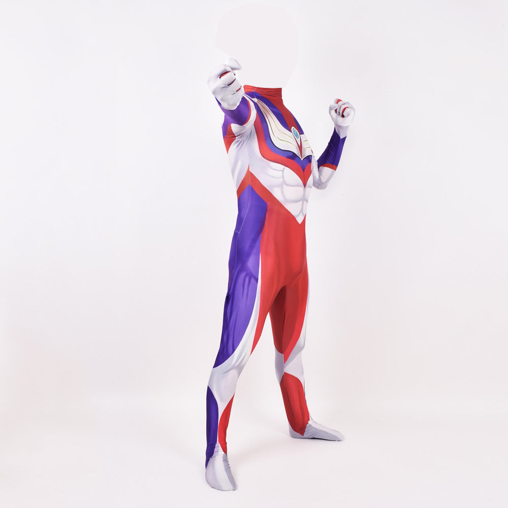 Ultraman Tiga Jumpsuit Cosplay Costume Sgoodgoods - roblox ultraman shirt