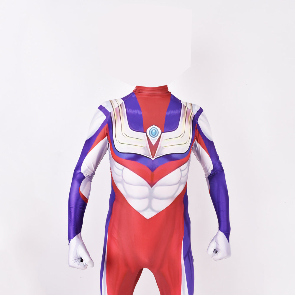 Ultraman Tiga Jumpsuit Cosplay Costume Sgoodgoods - blue beetle black suit roblox