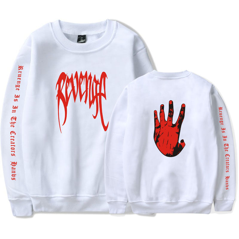 Unisex Xxxtentacion Revenge Letter Printed Round Neck Sweatshirt Pull Sgoodgoods - xxxtentacion shirt store roblox