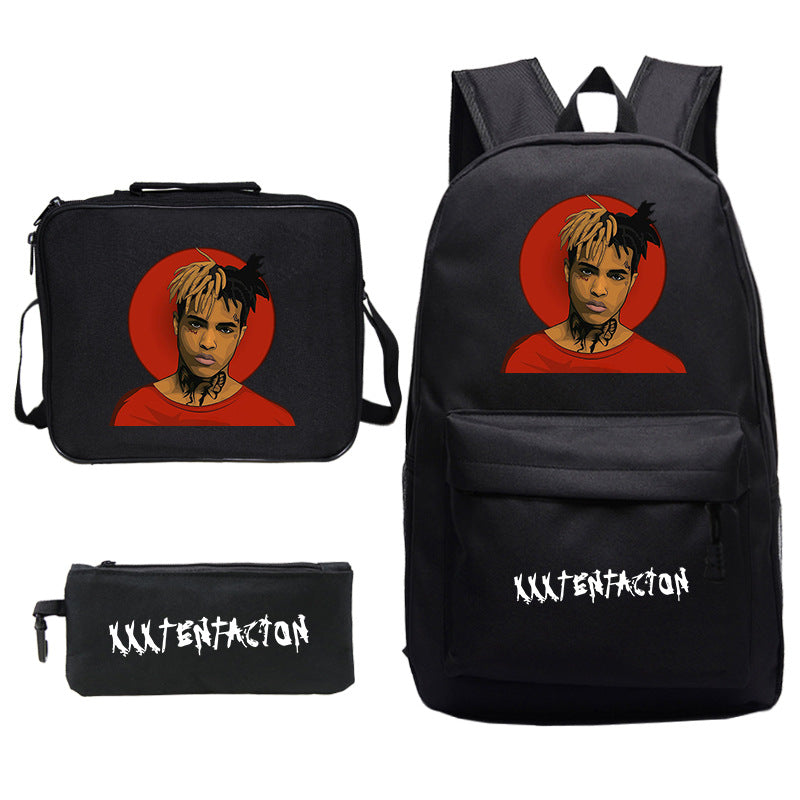 Xxxtentacion Youth Kids School Backpack Book Bag With Lunch Box Bag An Sgoodgoods - roblox school bag and lunch box