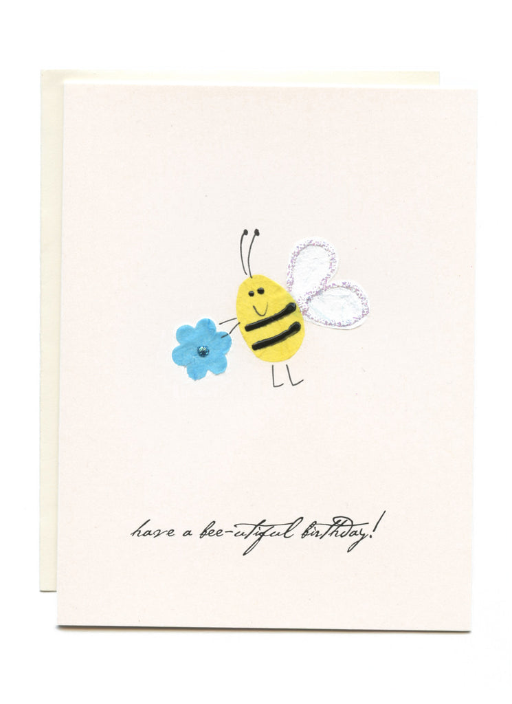 Have A Bee U Tiful Birthday Bee With Flower Flaunt Cards