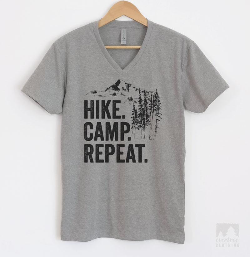 Hike Camp Repeat T-shirt, Tank Top, Hoodie, Sweatshirt | Evertree Clothing