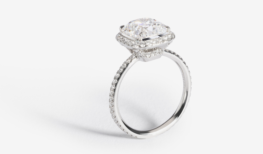 Buy NOW Harry Winston style engagement rings with forever one moissanite  and diamonds – Nina Elle Jewels