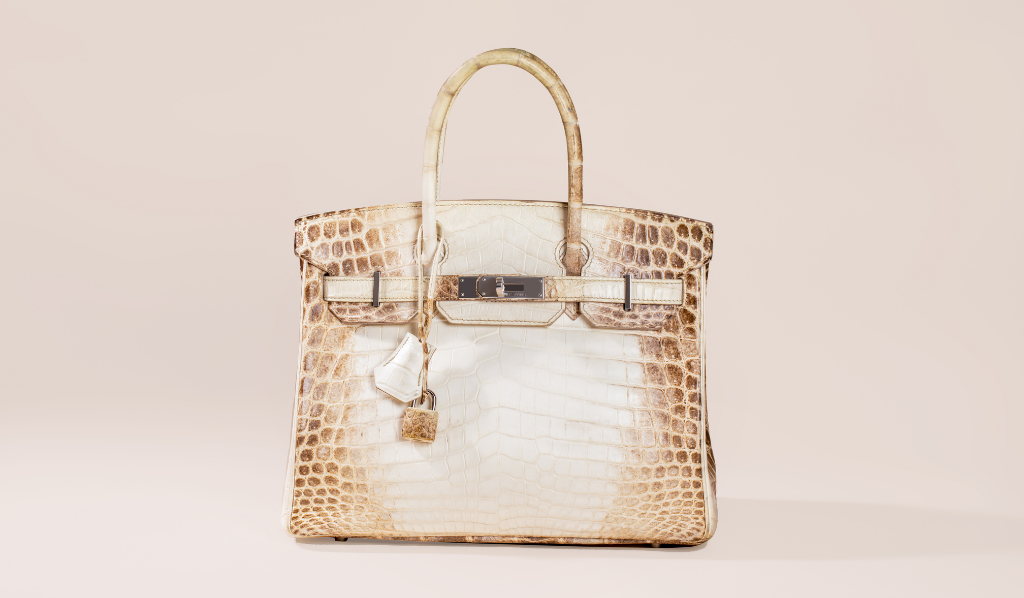 LOUIS VUITTON White Himalaya Matte Crocodile Leather Capucines MM