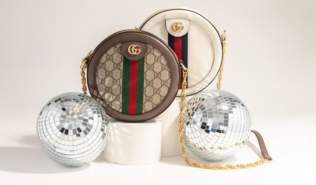 From Gucci Cruise 2018, new GG Marmont top handle bags feature a