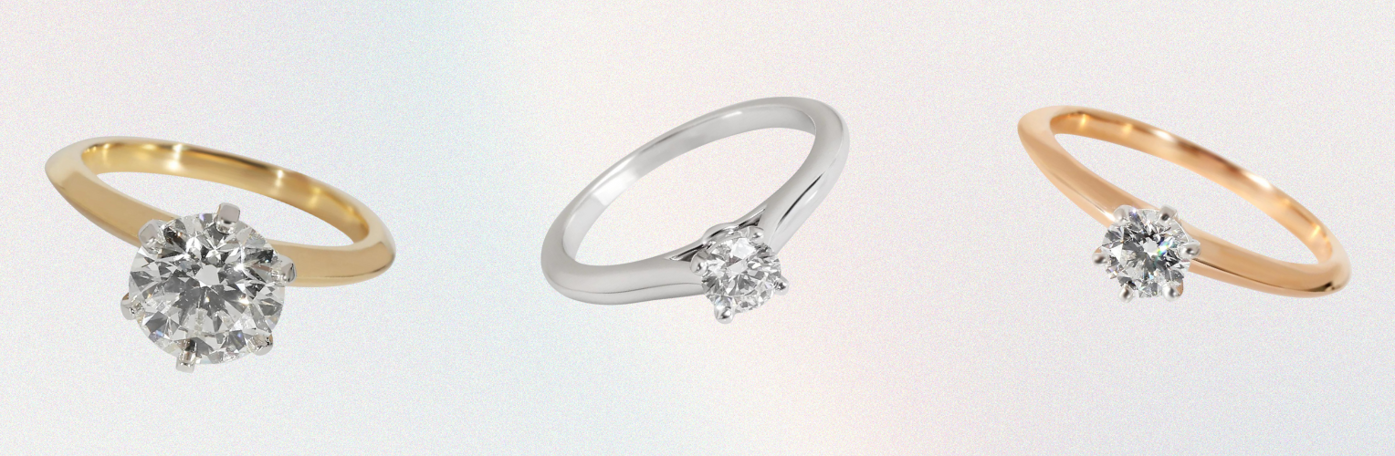 round cut engagement ring