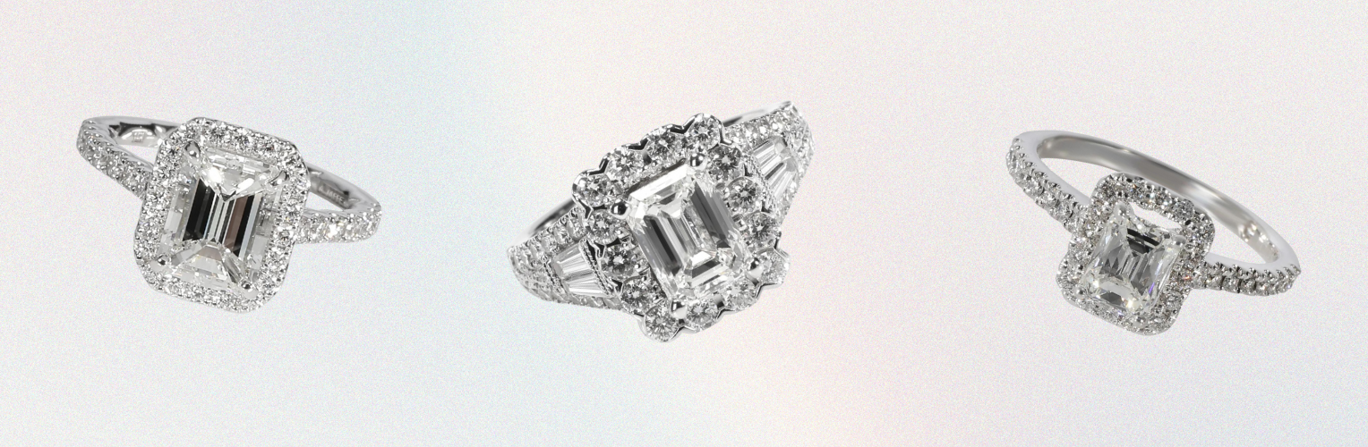 emerald cut engagement ring