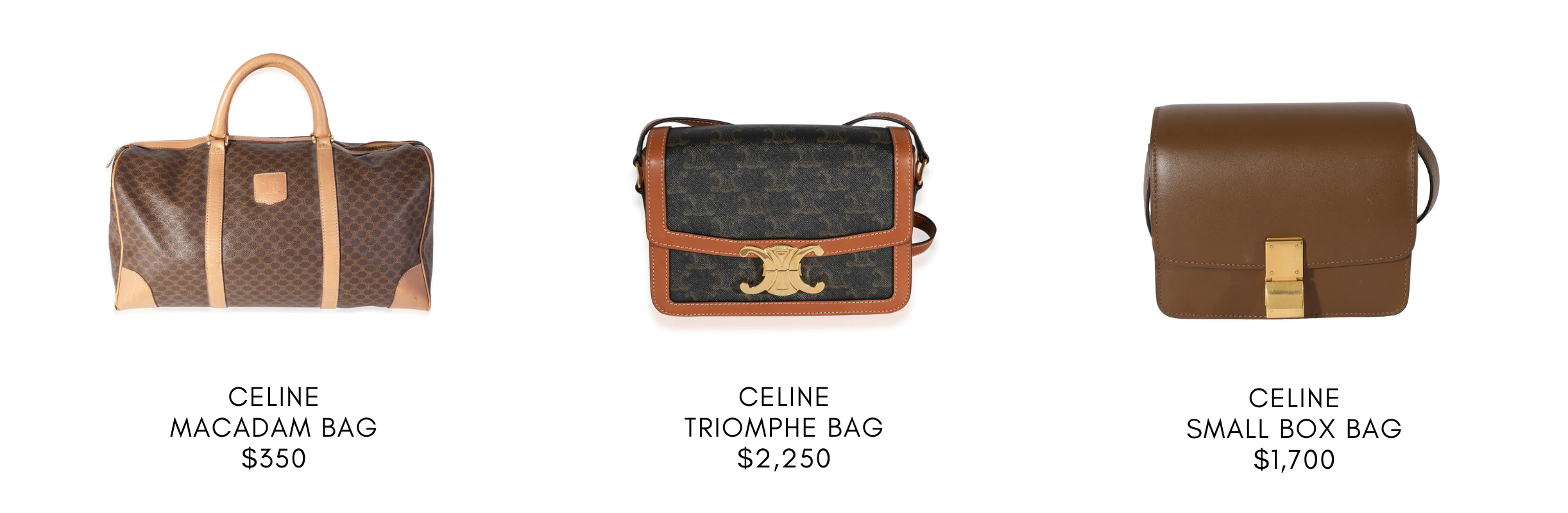 Celine Macadam Pattern Handbag Mini Boston Bag Old PVC x Leather Dark Brown  CELINE Ladies Men's Available