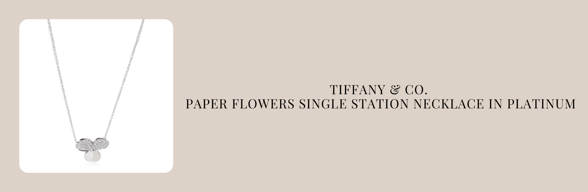 Tiffany & Co. Paper Flower necklace