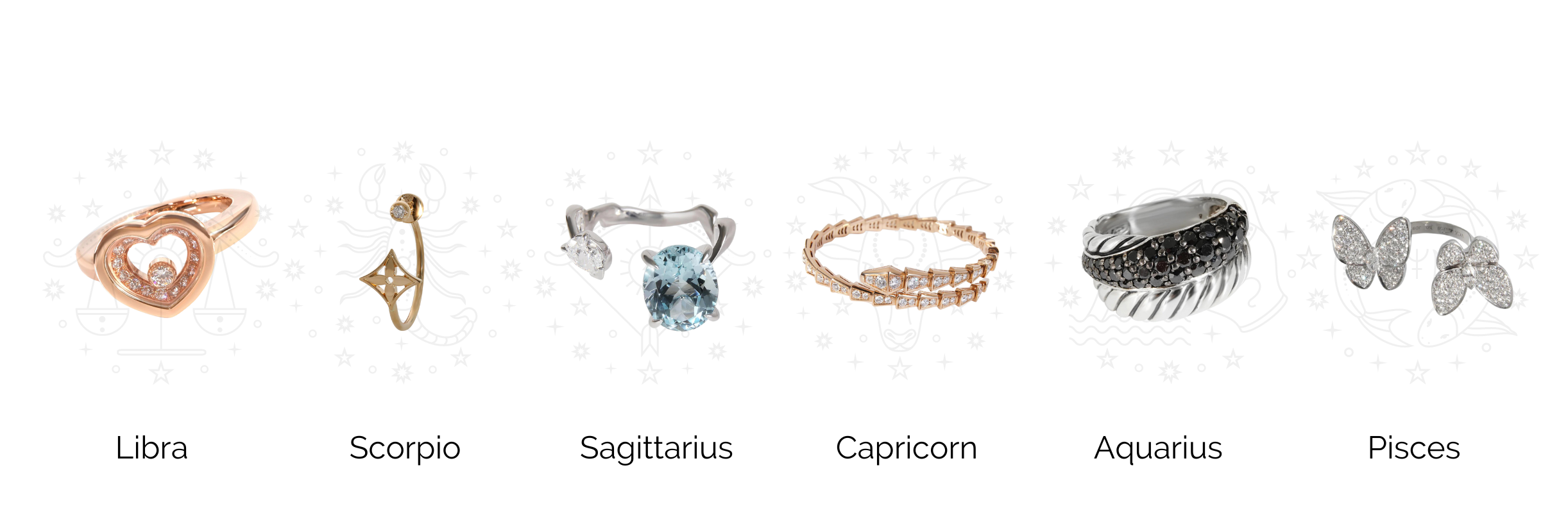 Astrology designer jewelry