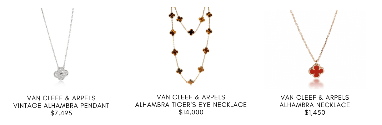 How Much Is A Van Cleef & Arpels Alhambra Necklace?