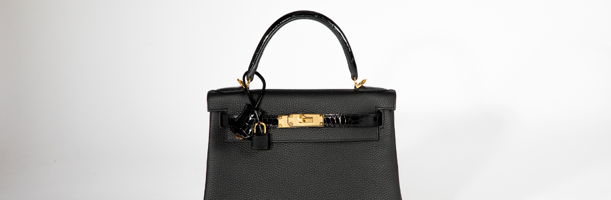 Black Hermès Kelly bag