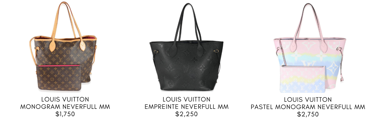 Louis Vuitton Neverfull bags