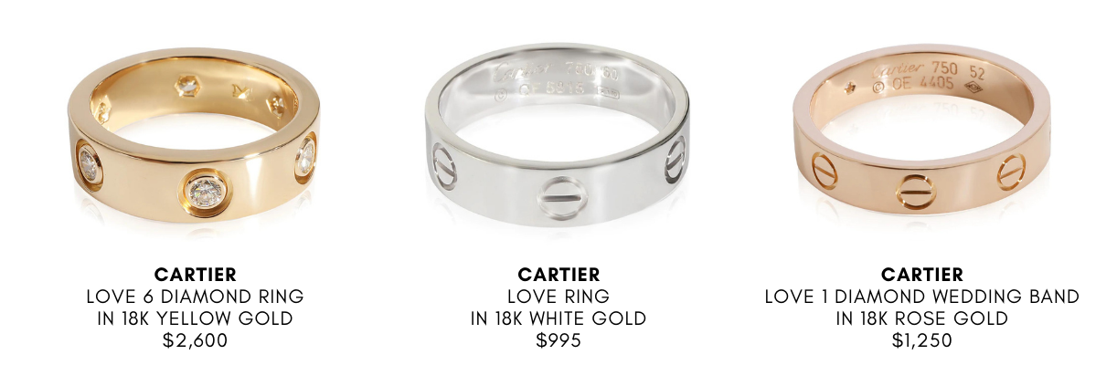 Shop Cartier Love rings