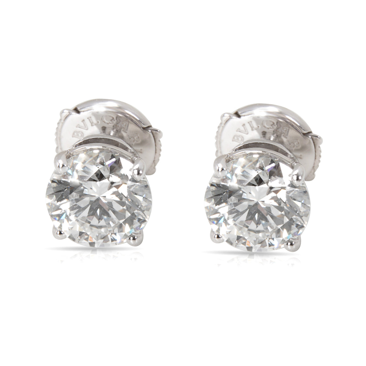 bulgari diamond stud earrings