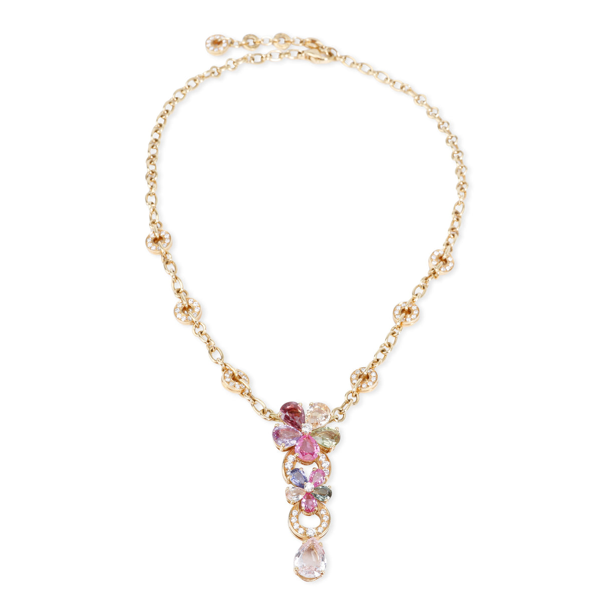 Bulgari Flora Sapphire & Diamond Necklace in 18KT Gold  CTW – myGemma|  Item #098593