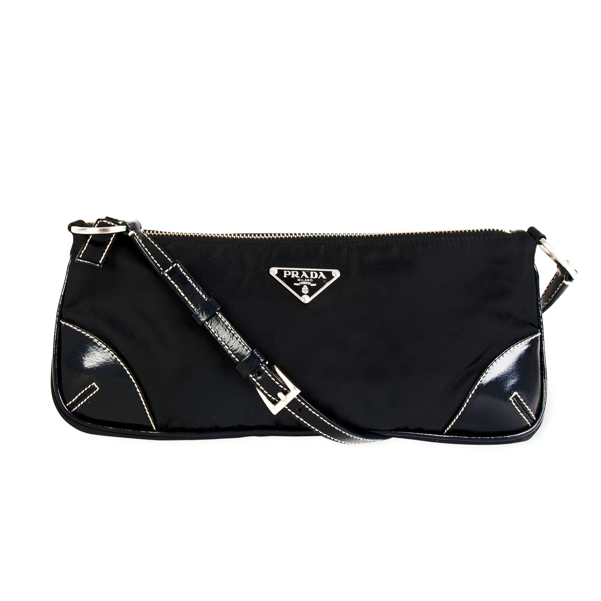 prada leather pochette