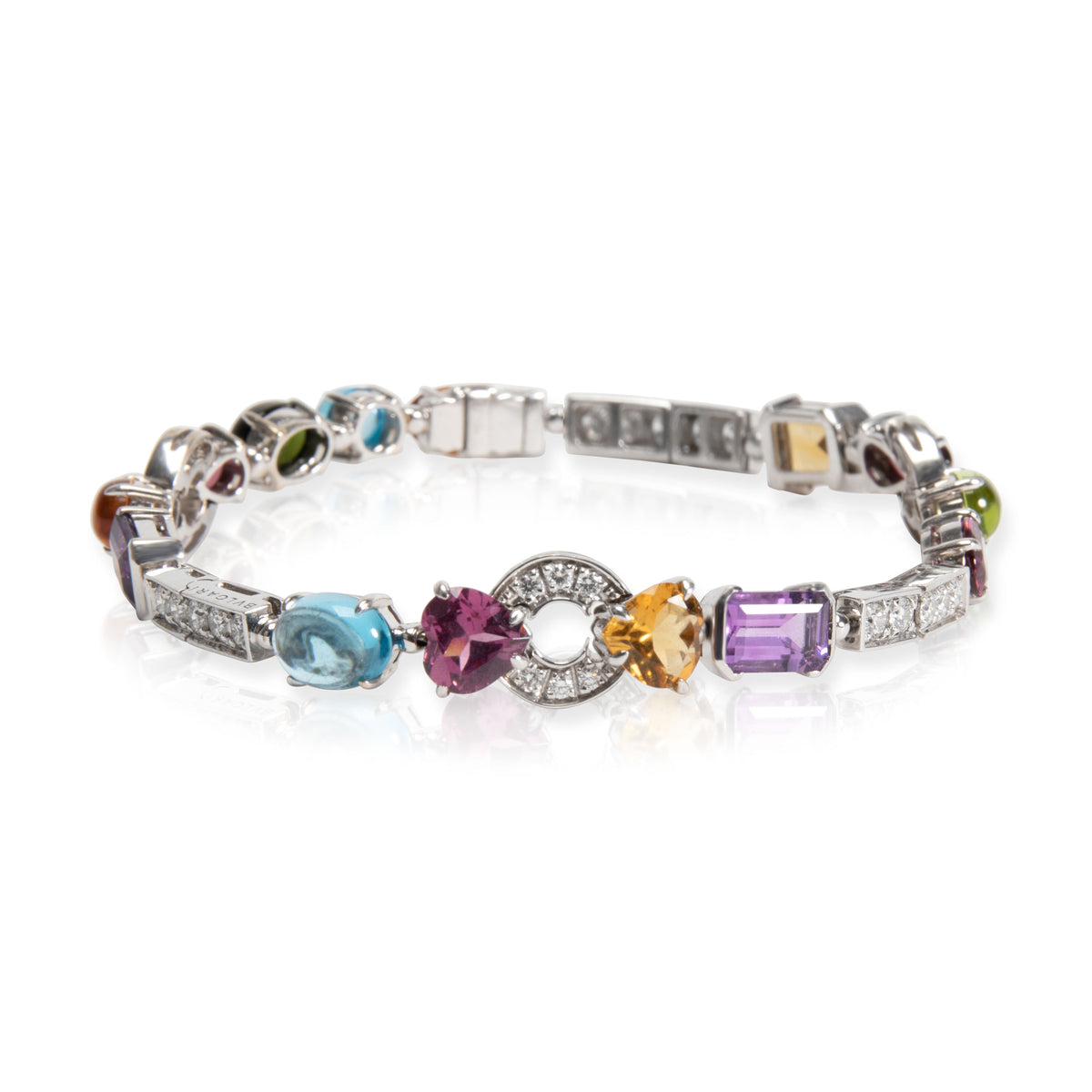 Bulgari Allegra Multi Colored Sapphire & Diamond Bracelet in 18KT Gold   CTW – myGemma| DE | Item #106016