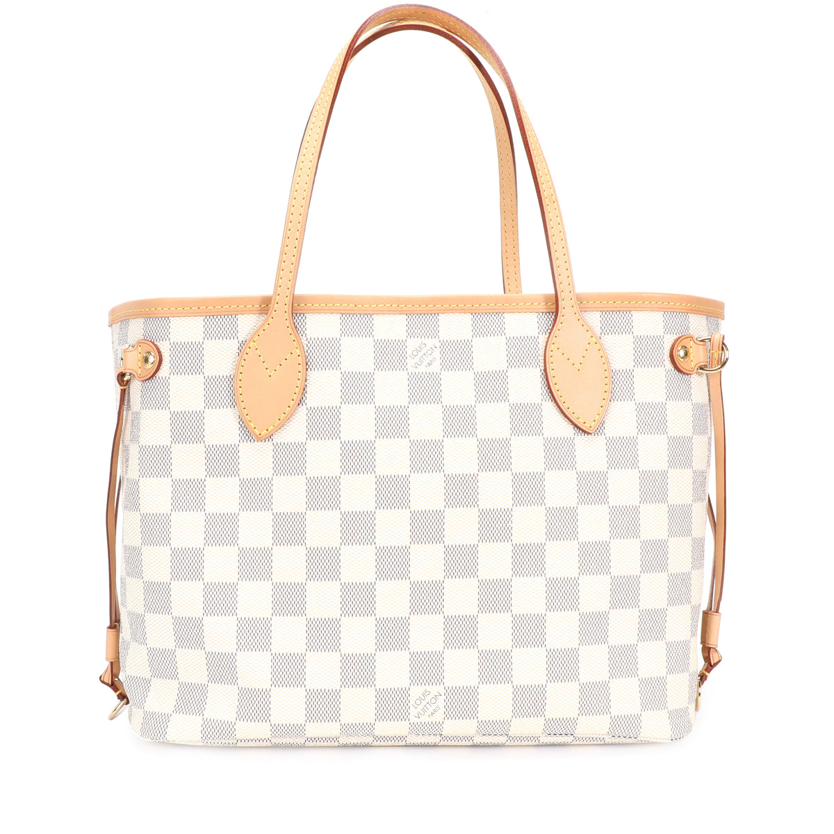 Louis Vuitton Small Damier Azur Neverfull PM Tote Bag 1lv53a