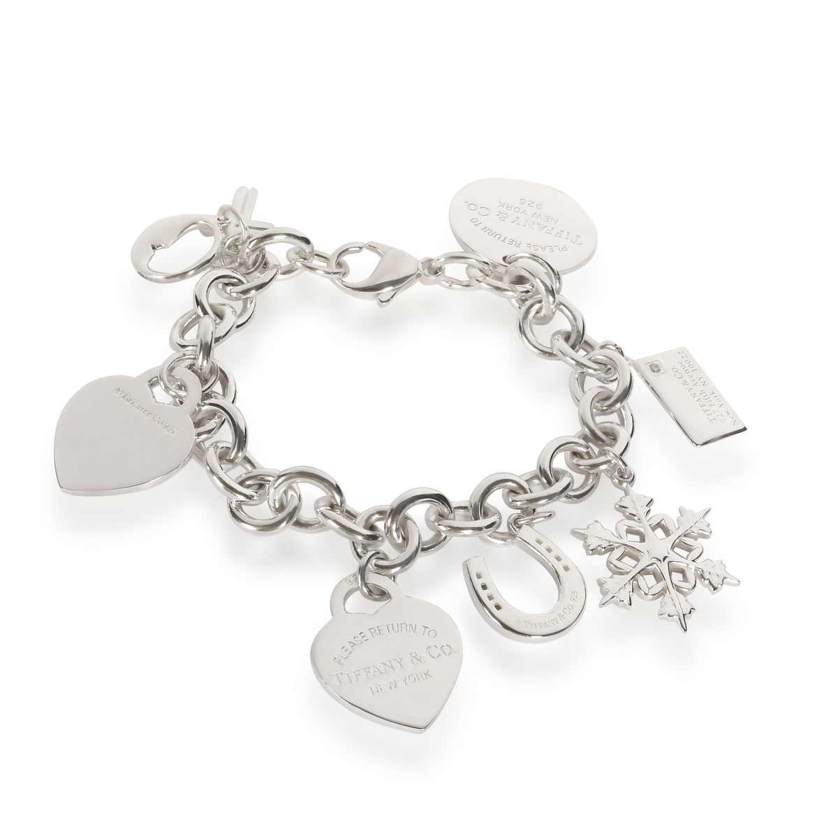 tiffany sterling silver charm bracelet