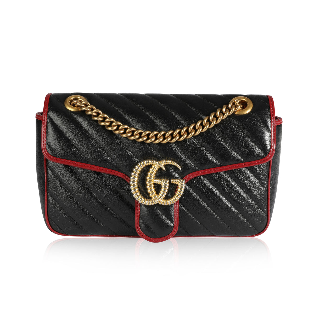 gucci black and red bag