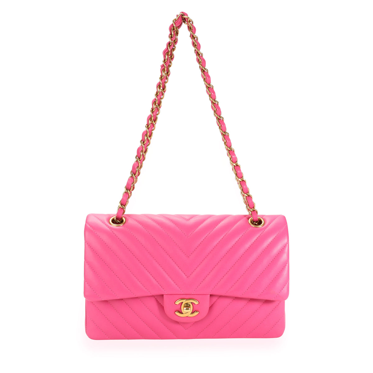 hot pink quilted chanel bag