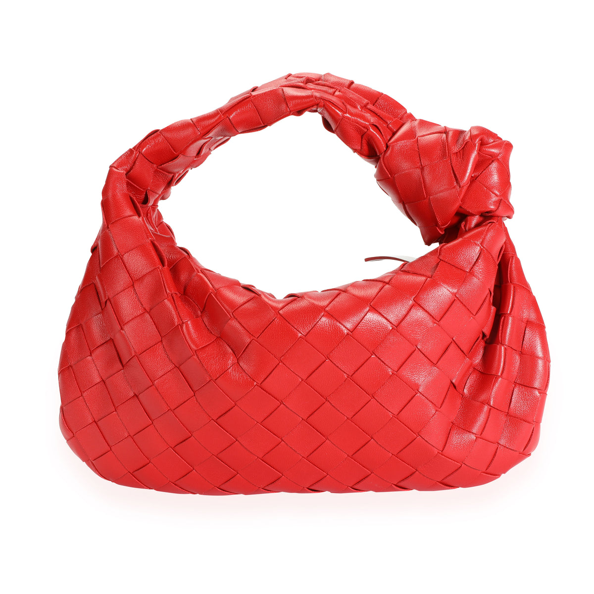 Bottega Veneta Red Intrecciato Leather Mini Jodie Bag by WP Diamonds ...
