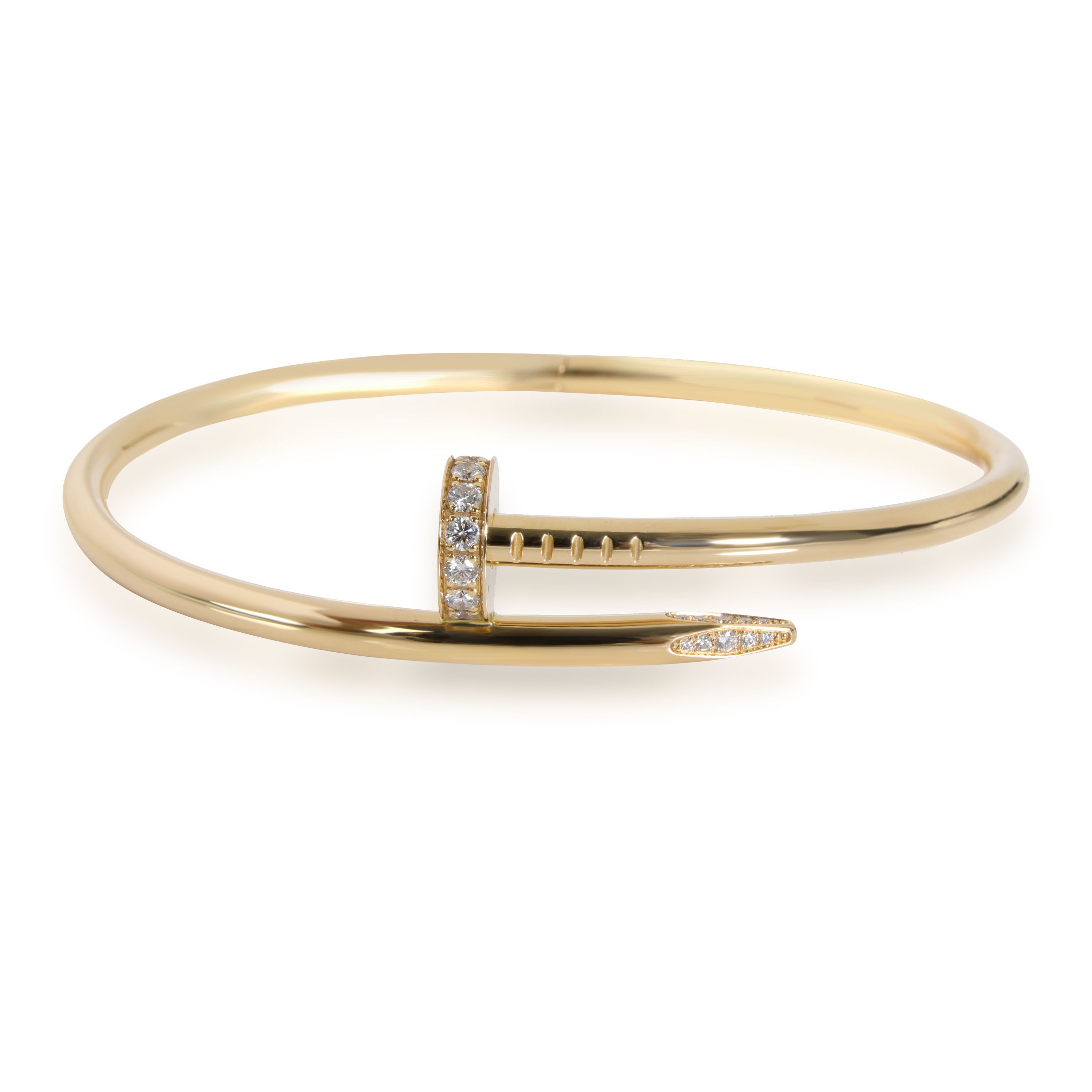 cartier 18 kt gold diamond juste un clou bracelet