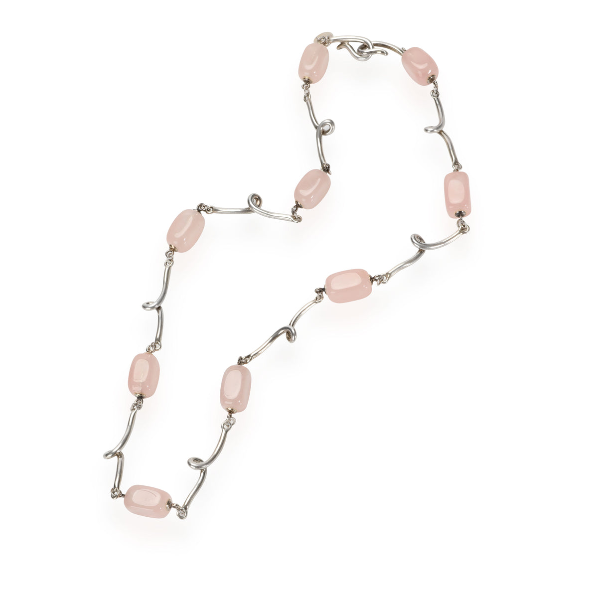 tiffany rose quartz necklace