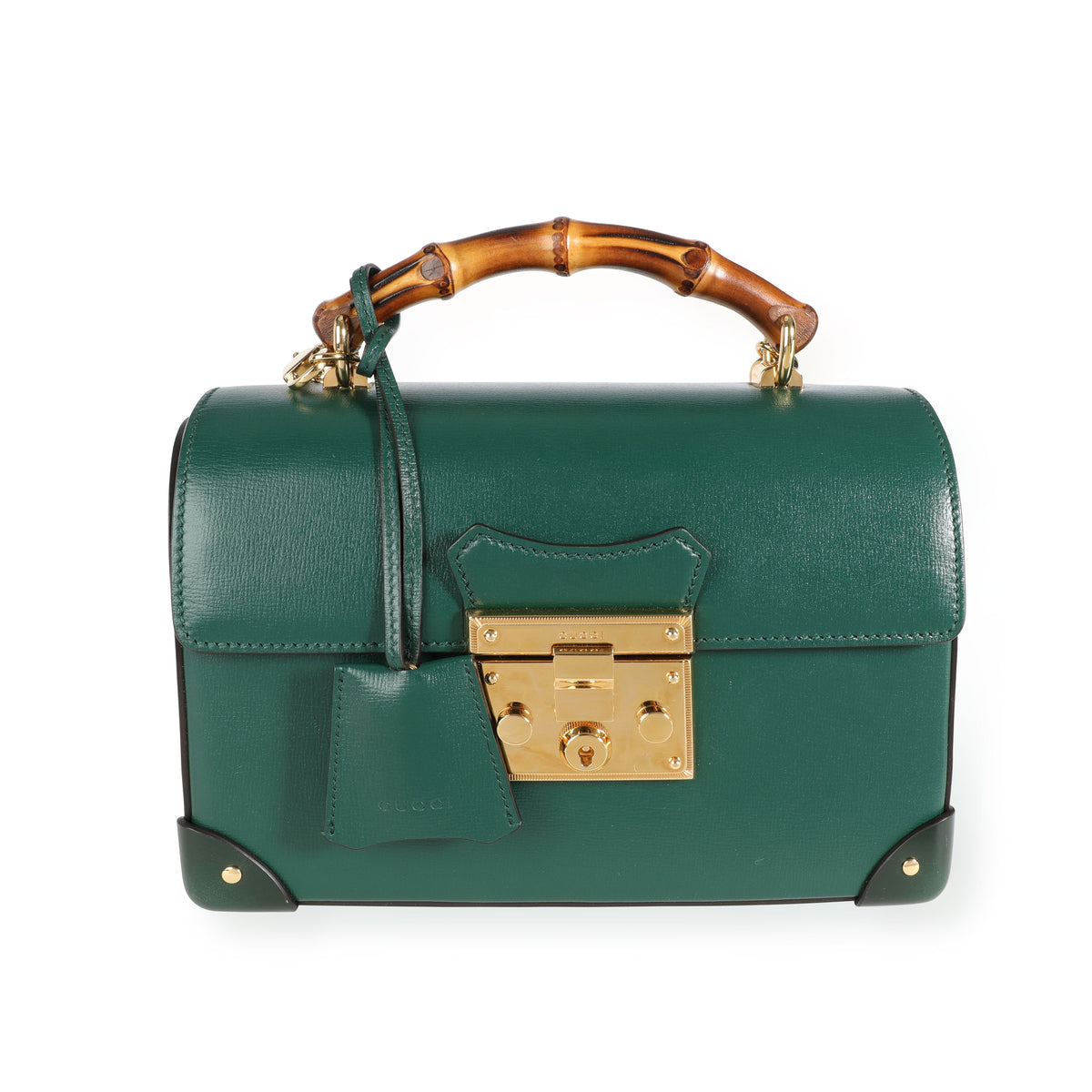 gucci green leather handbag